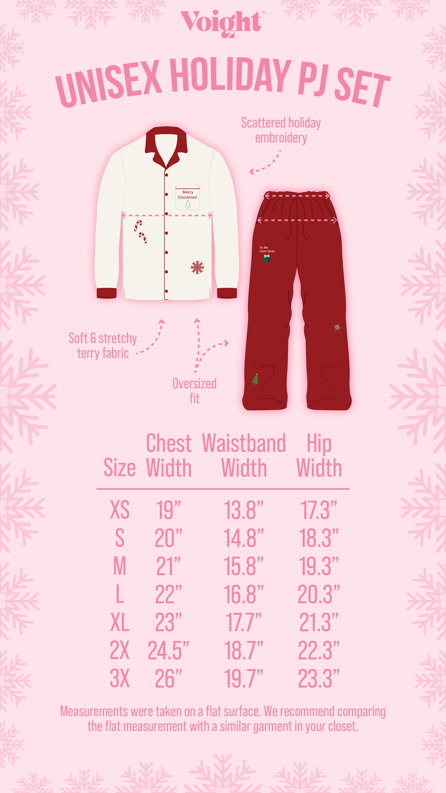 Unisex Holiday PJ Set