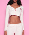 Santa Baby PJ Top in Cream