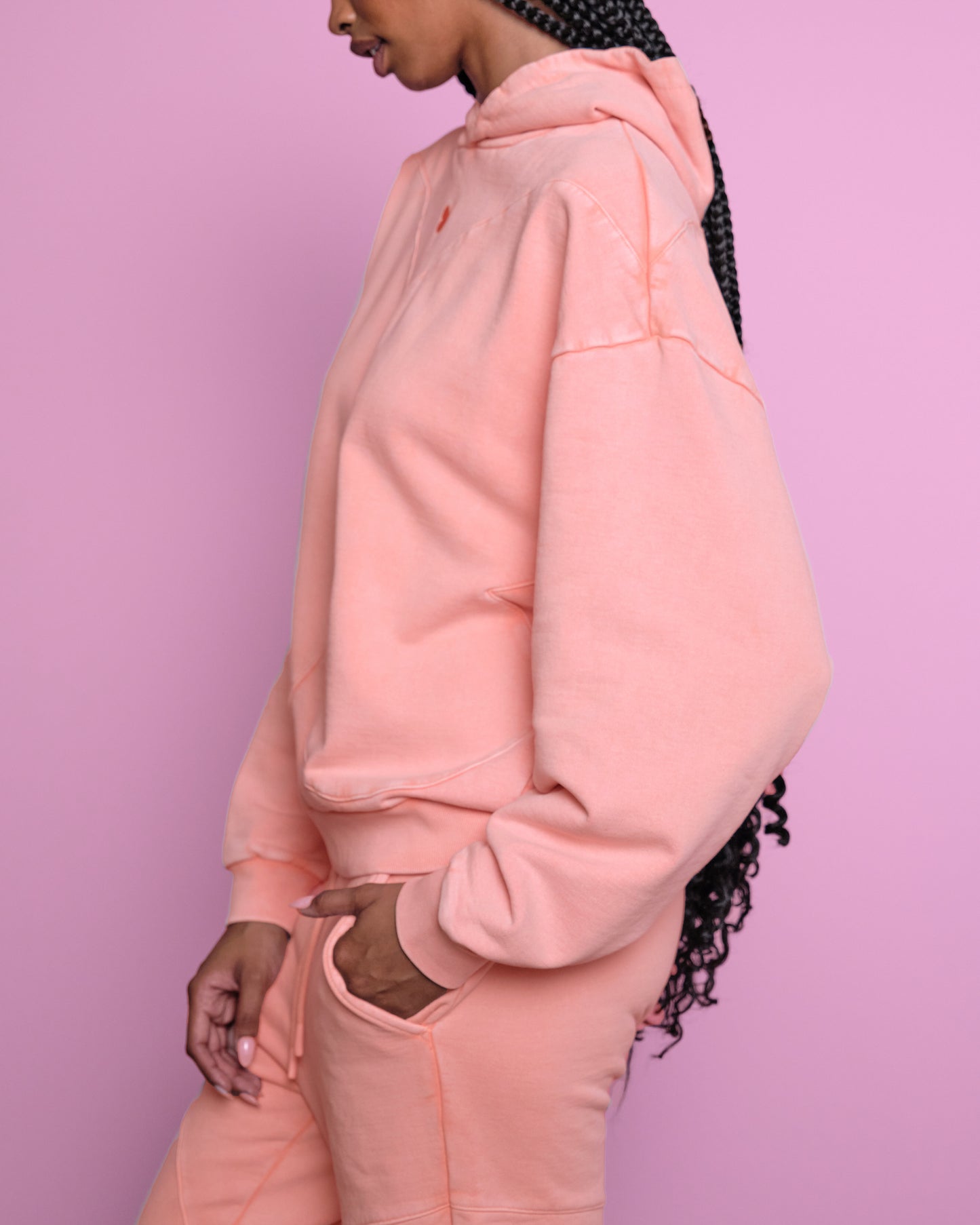 Butterfly Hoodie in Peach