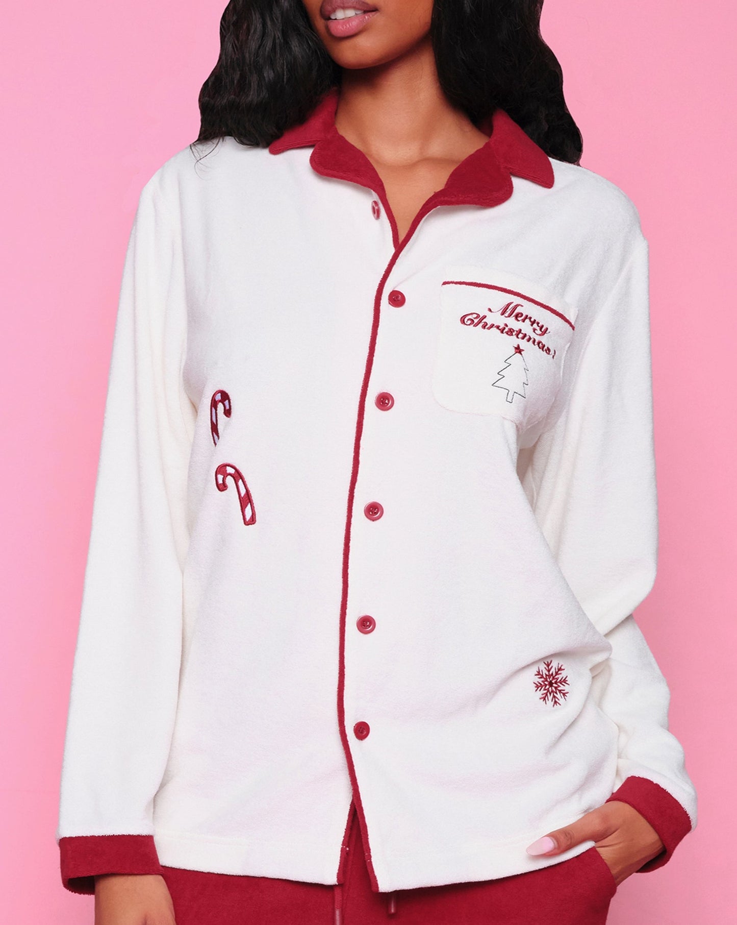Unisex Button Down PJ Top