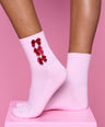 Pink Bow Socks