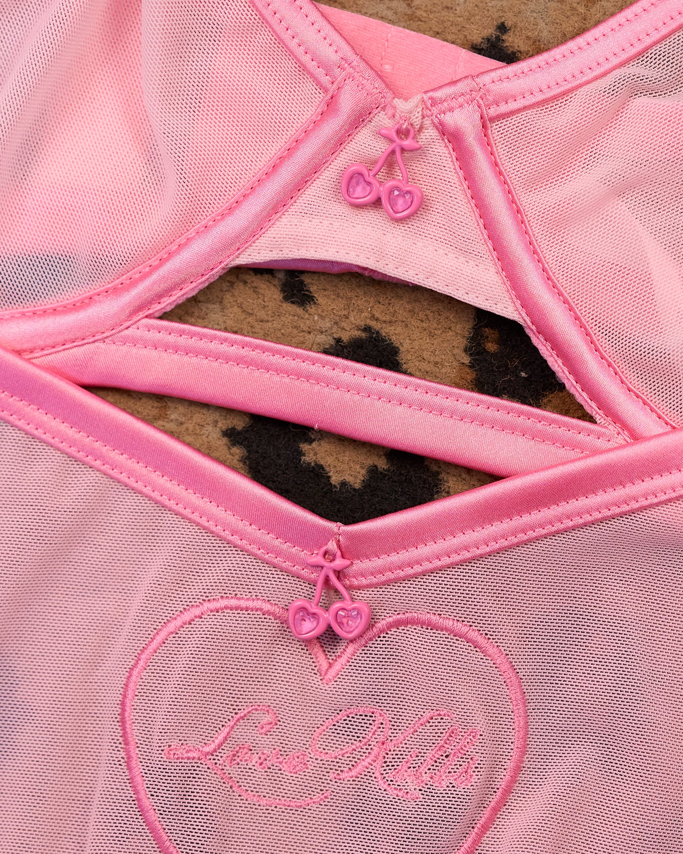 Meadow Garter + Panty in Pink