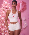 Santa's Favorite PJ Set in Cream