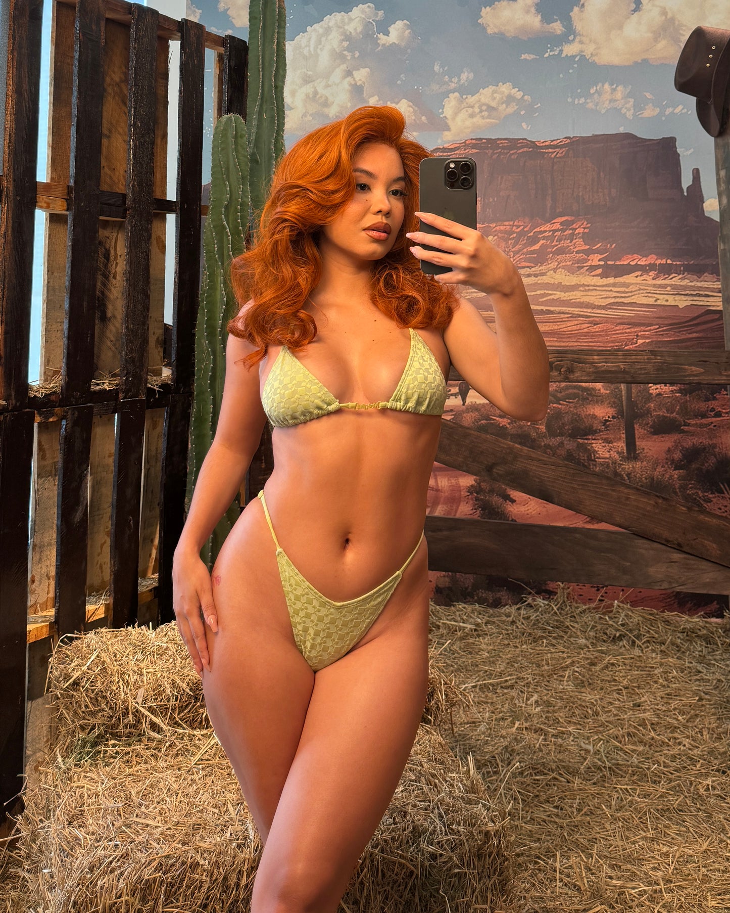 Paloma V-kini Set in Sage