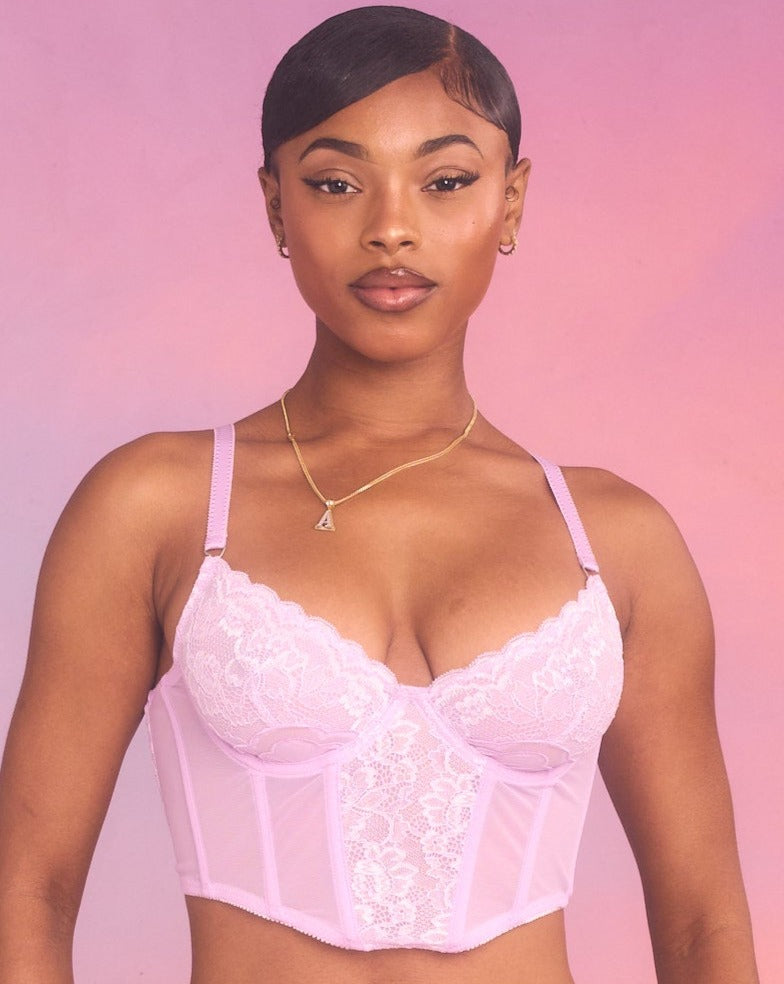 Cherub Bustier in Lilac