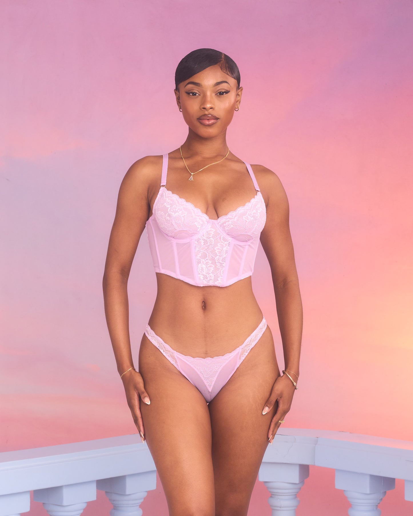 Cherub Bustier in Lilac