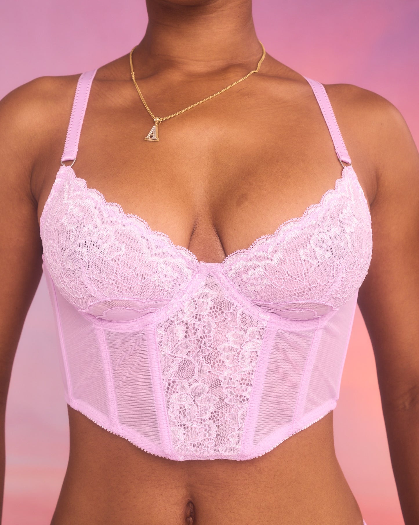 Cherub Bustier in Lilac