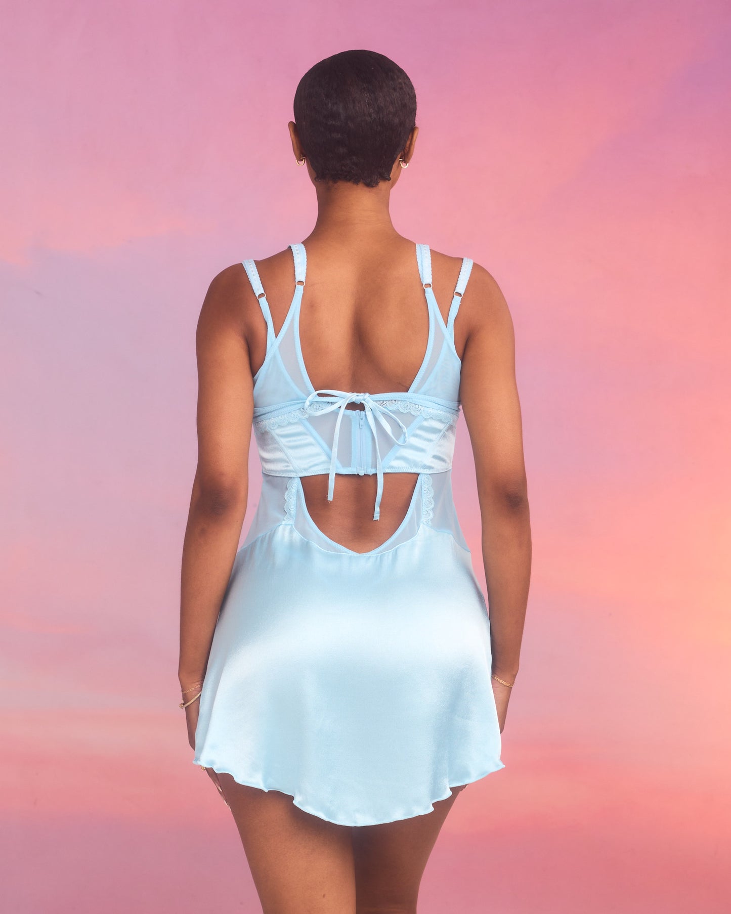 Twin Flame Dress in Sky