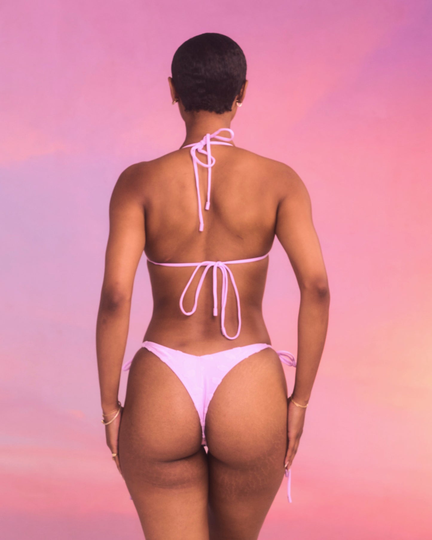 Made In Heaven Cloud V-Kini Top in Lilac