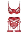 Cut Throat Bra in Rouge