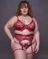 Cut Throat Bra in Rouge