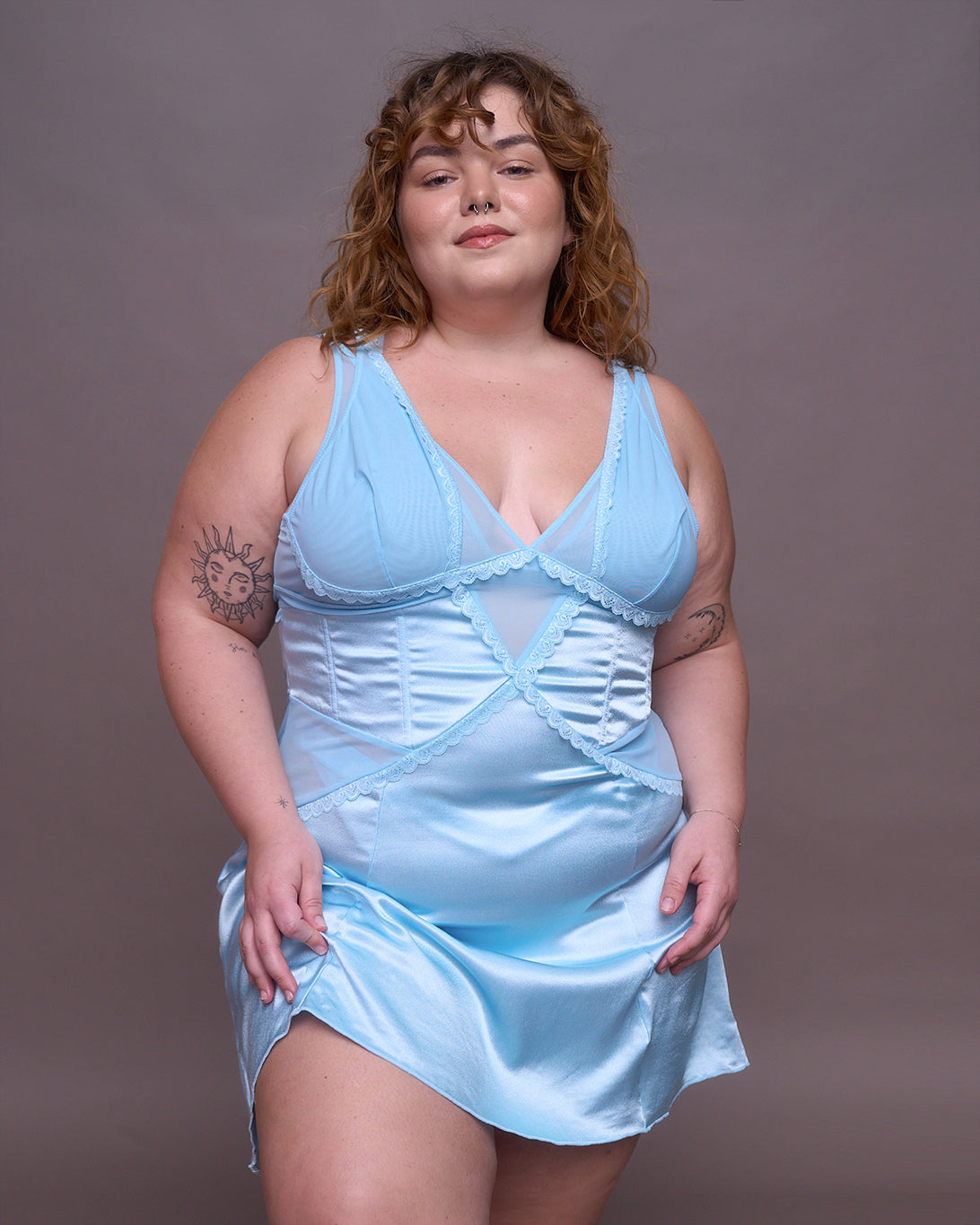 Twin Flame Dress in Sky
